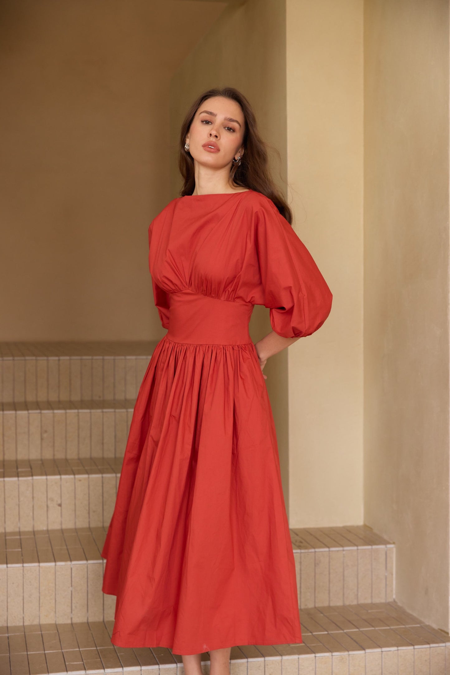 ROBE LONGUE CINTRÉE