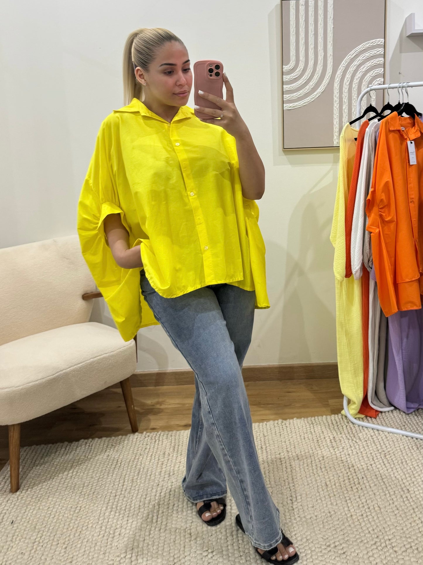 CHEMISE À MANCHES 3/4