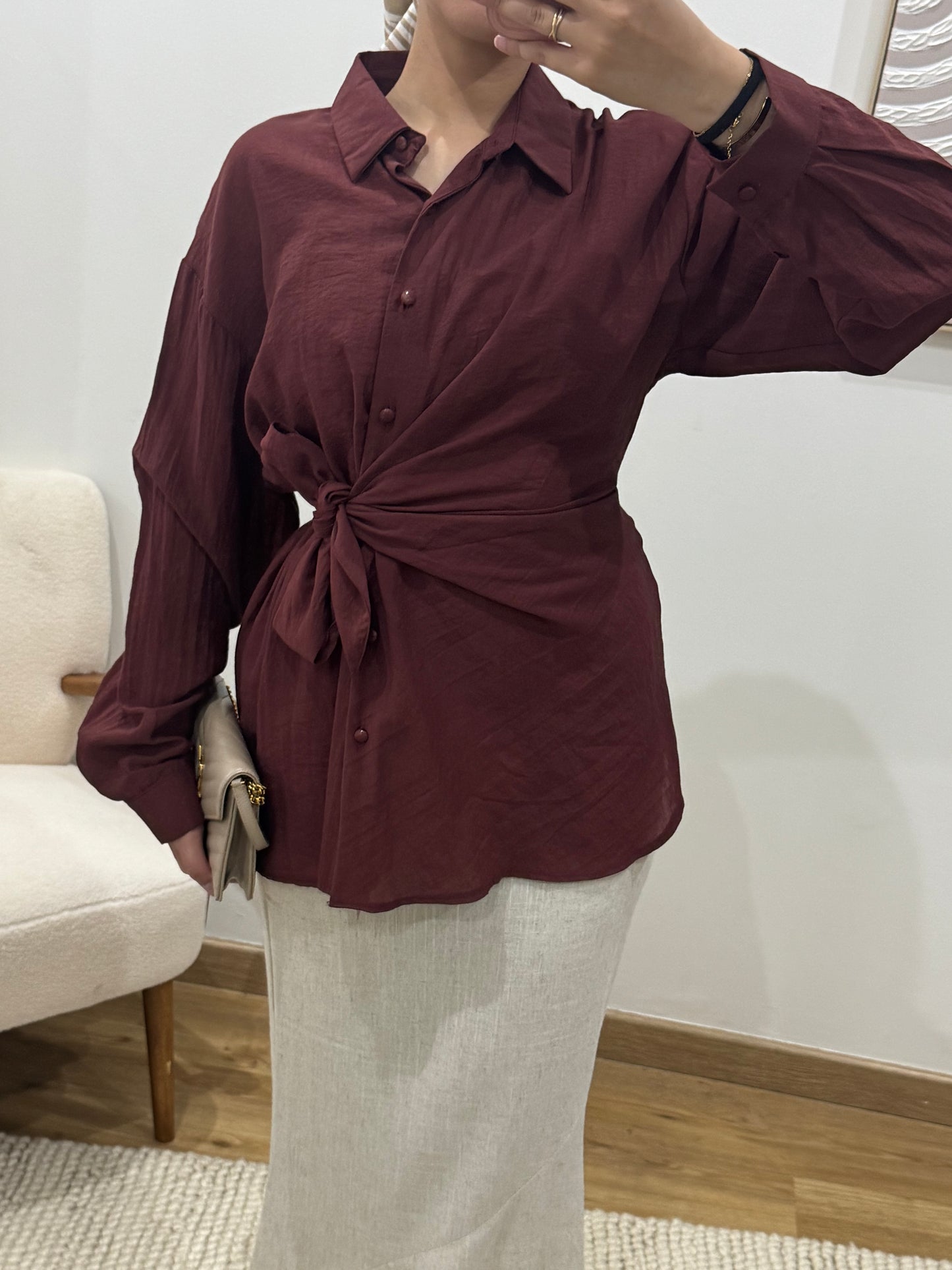 CHEMISE À NOUER