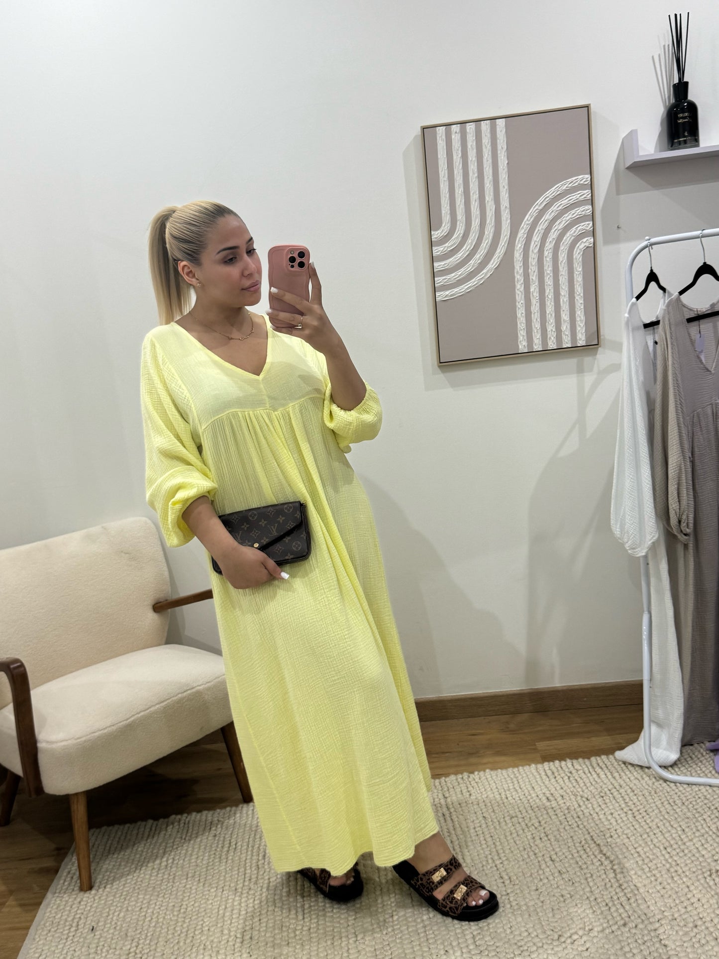 ROBE GAZE DE COTON