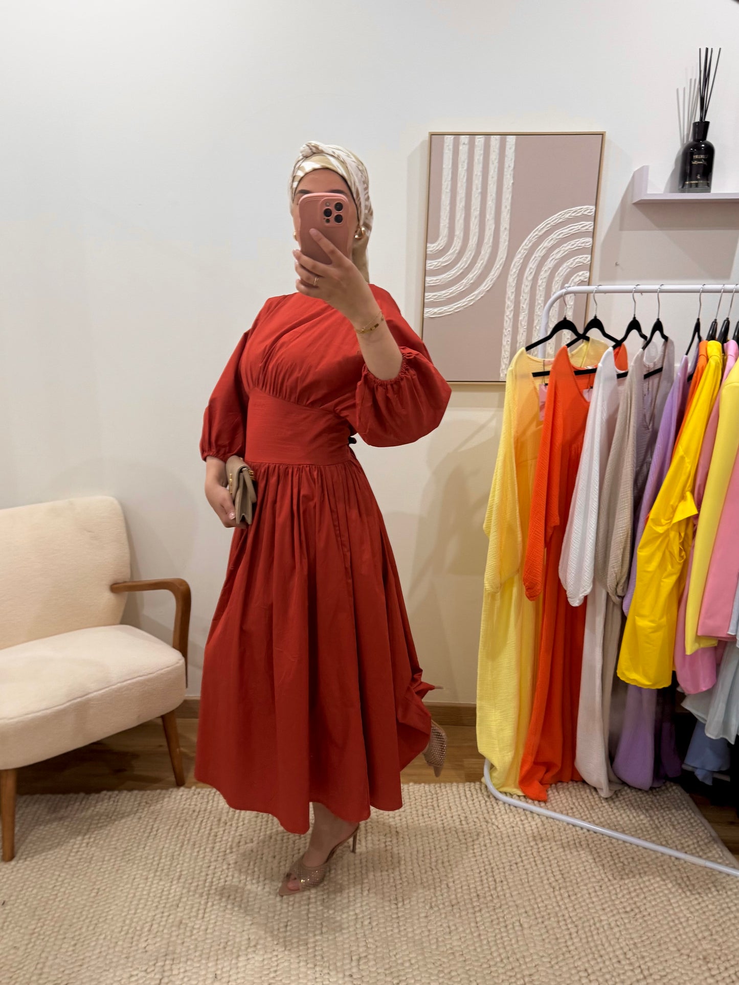 ROBE LONGUE CINTRÉE
