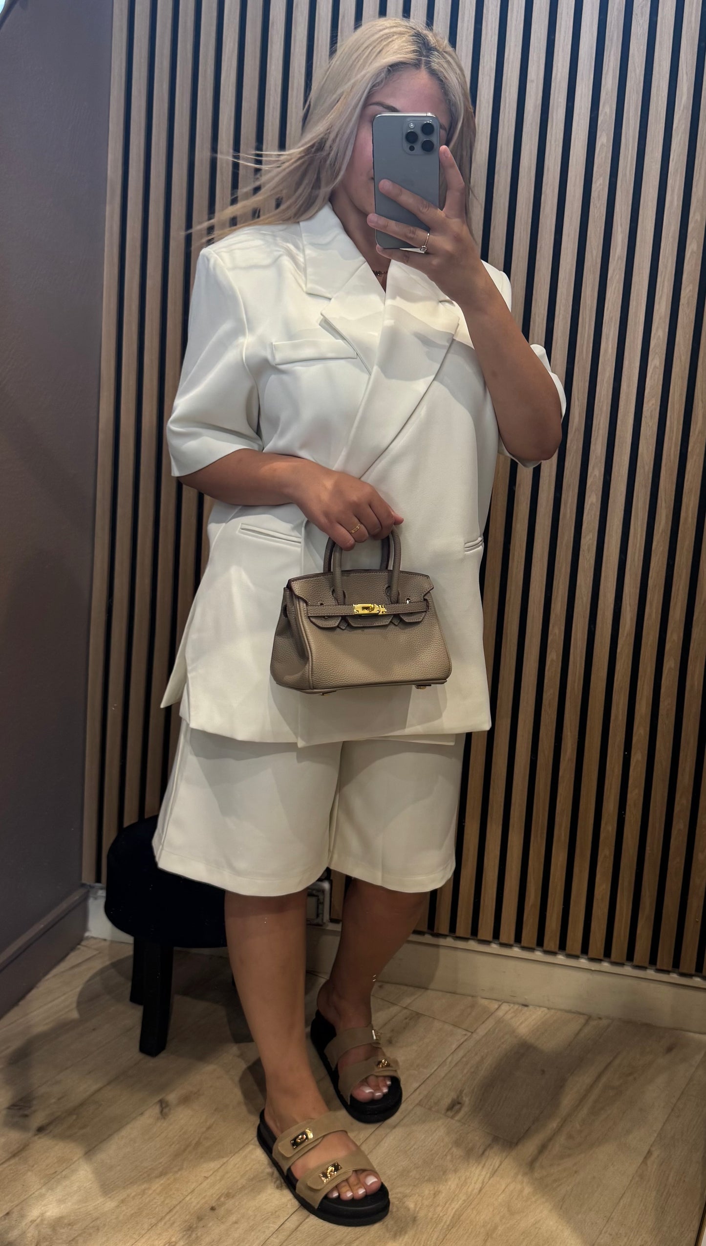 BLAZER CROISÉ MANCHE 3/4