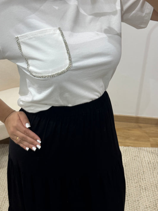 T-SHIRT À STRASS