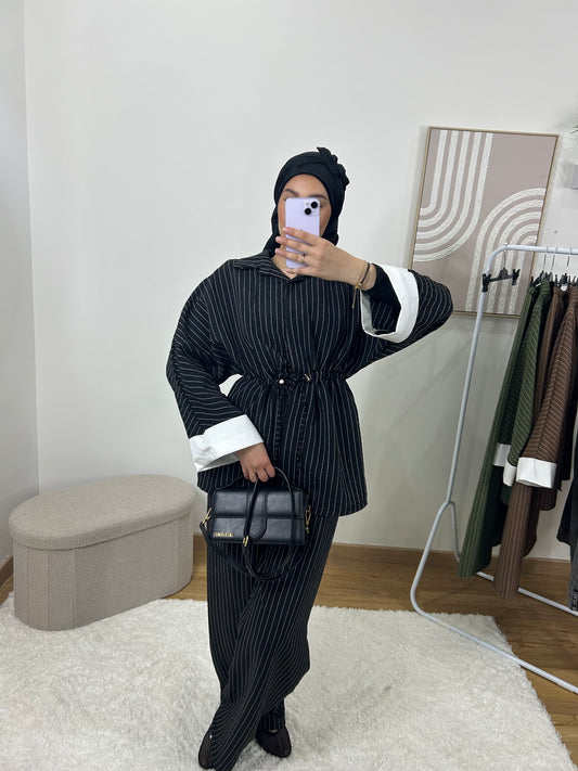 ENSEMBLE RAYÉ AJUSTABLE