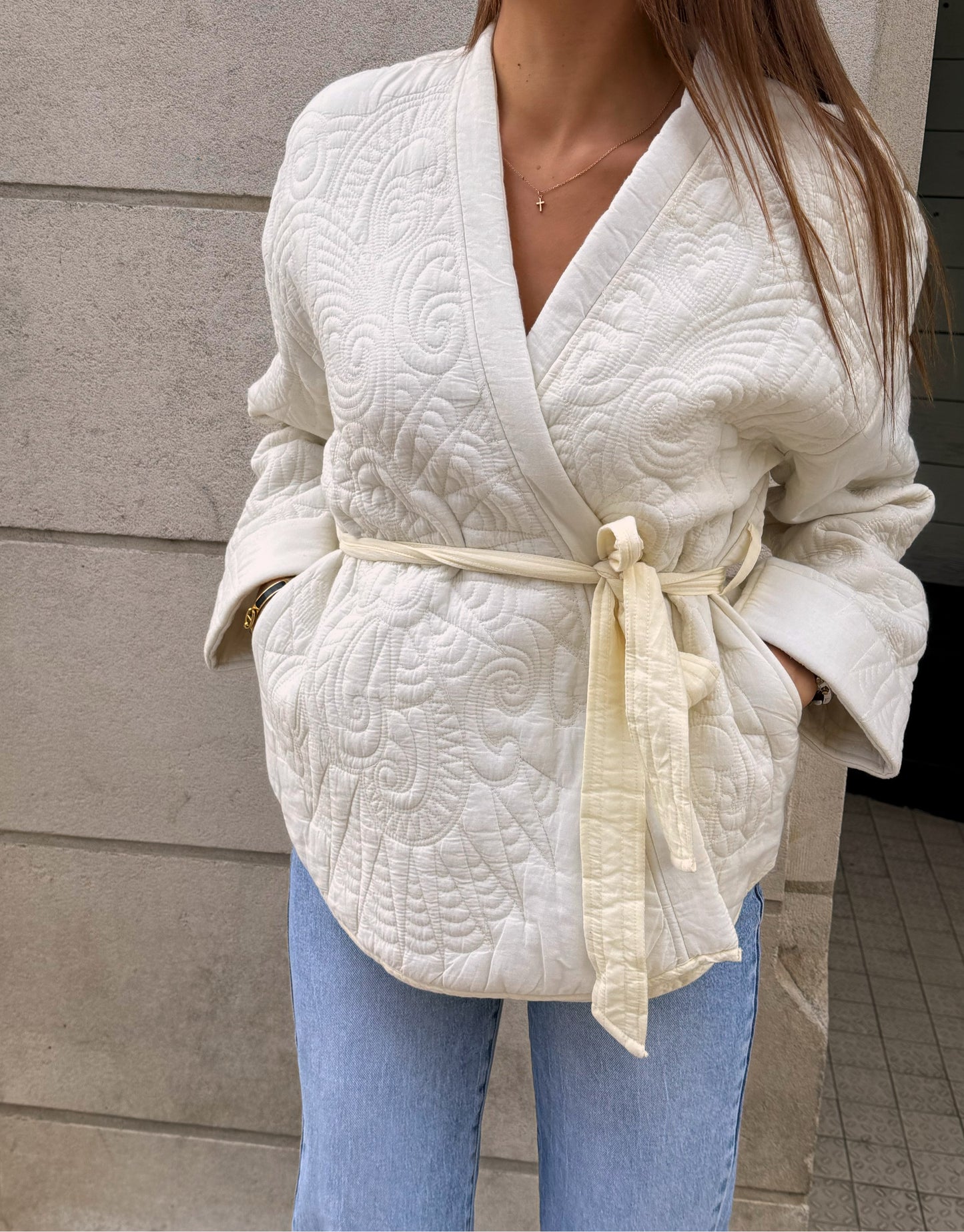 VESTE MATELASSÉE À MOTIF