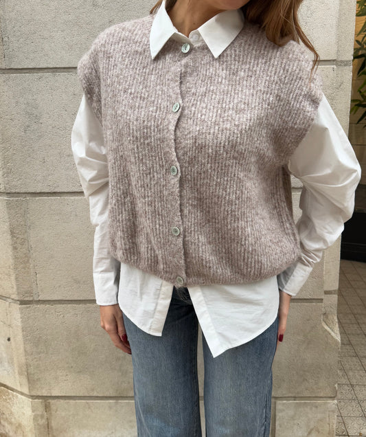 GILET À MANCHES COURTES