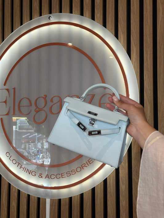 SAC INSPI KELLY FERMOIR ARGENTÉ