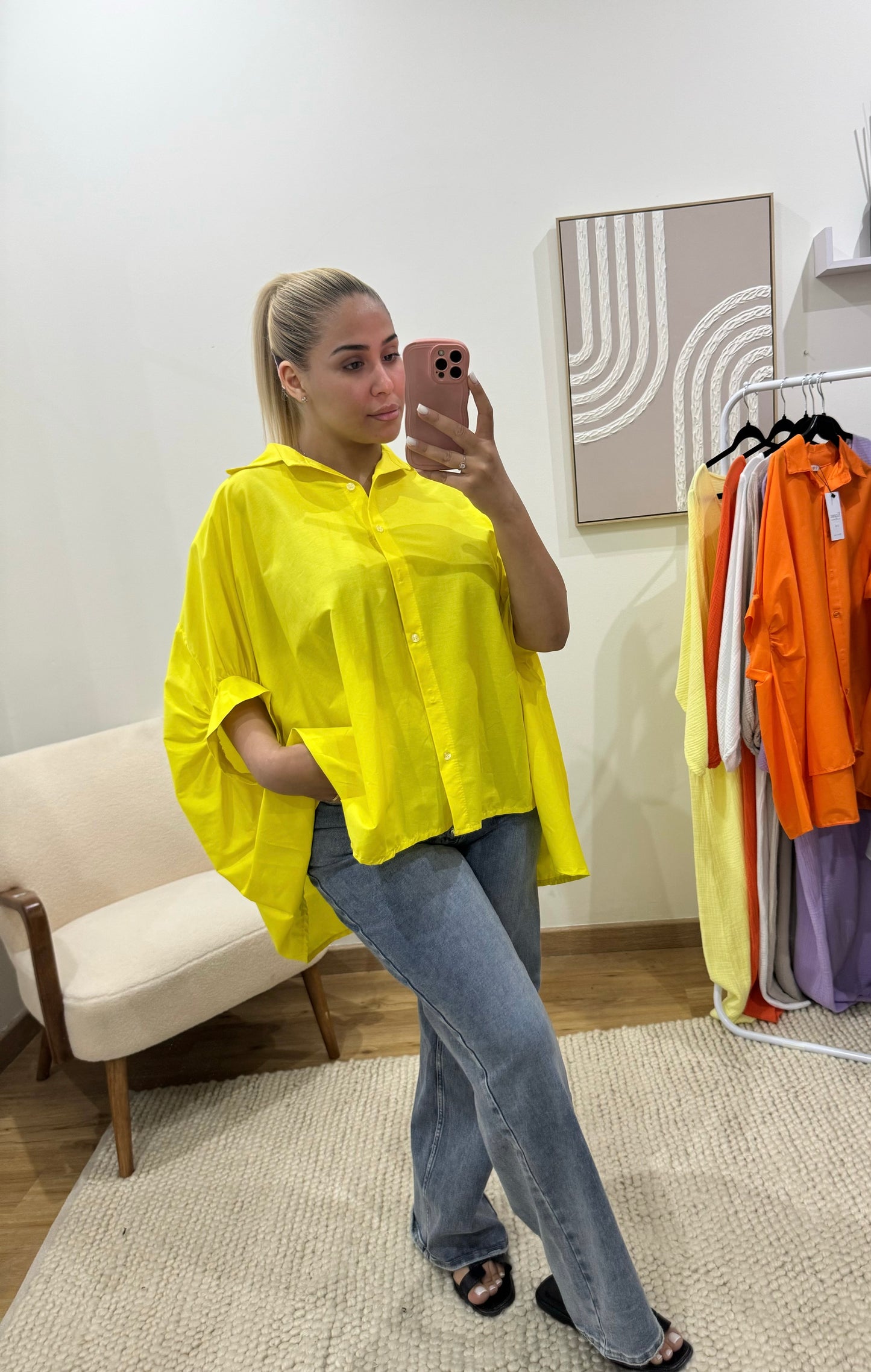 CHEMISE À MANCHES 3/4