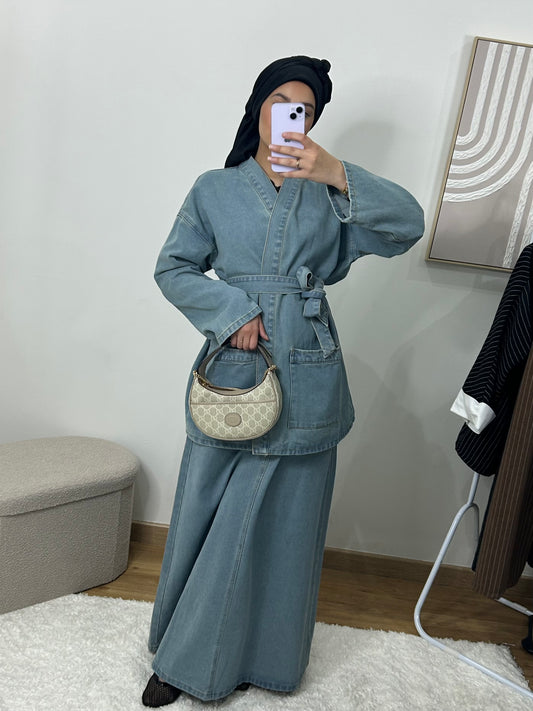 ENSEMBLE JEAN À NOUER